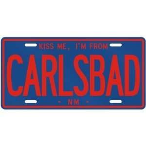 KISS ME , I AM FROM CARLSBAD  NEW MEXICOLICENSE PLATE SIGN USA CITY 