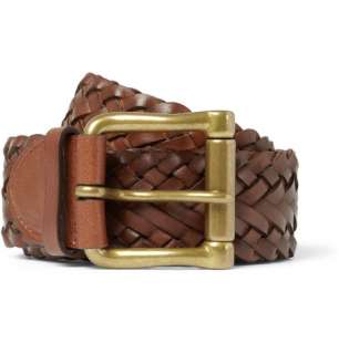 Ralph Lauren Shoes & Accessories Braided Leather Belt  MR PORTER