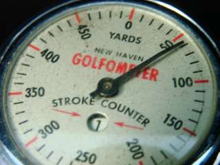 Vintage Golf Stroke Counter Golfometer New Haven Yards USA Made 