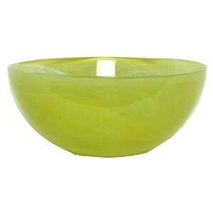   Art Glass Large Banana Yellow Salad Bowl 11.5D, 5H