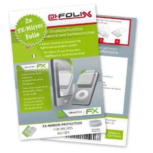  2 x atFoliX FX Mirror Stylish screen protector for Archos 605 