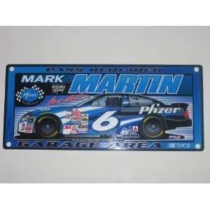  MARK MARTIN #6 19 x 8 Plastic CLUBHOUSE LOCKER ROOM SIGN 