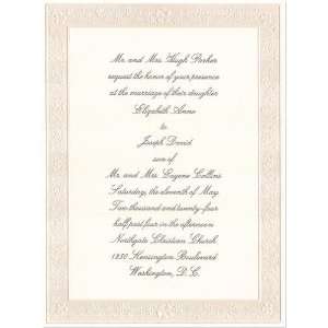  Floral Scroll Wedding Invitation Cards 