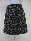 NWT SEE BY CHLOE Navy Cotton Floral Print Pleated Above Knee Skirt Sz 
