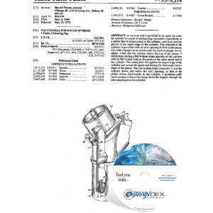  NEW Patent CD for VACUUM SEAL FOR DOUGH DIVIDERS 