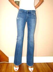 179 Paige Denim Laurel Canyon Med Strch Destruct Jeans  
