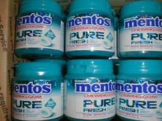 600 Mentos Gum PURE FRESH Wintergreen Pure Breath Sugar Free Chewing 