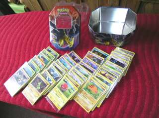 NEU ! Giratina LV.X Tin Box + 35 versch. Pokemon Karten  
