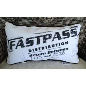  Disney Park Fastpass Decorative Toss Pillow Decorator 