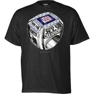   New York Giants Super Bowl XLVI Champions Ring T Shirt   NFLShop