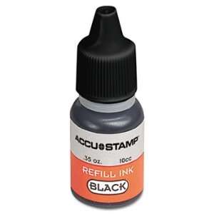 ACCU STAMP Gel Ink Refill, Black, 0.35 oz Bottle