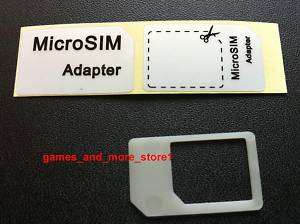 MicroSIM Adapter Micro SIM Apple iPad 3G 16GB 32GB 64GB  