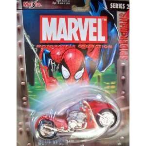   Maisto Blue Speed Marvel Motorcycle Collection Die Cast: Toys & Games