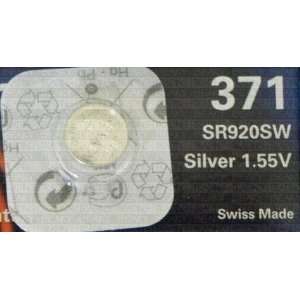  One (1) X Renata 371 Sr920Sw Sb An Silver Oxide Watch Battery 