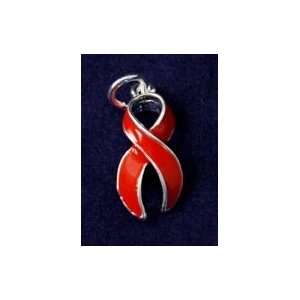  Red Ribbon Charm  Large (Retail) 