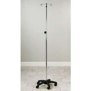 Adjustable Five Leg, Space Saver, 4 Hook Infusion Pump Stand  
