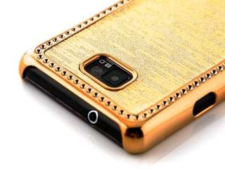 Samsung Galaxy i9100 S2 Chrom Case Hülle Cover Gold  
