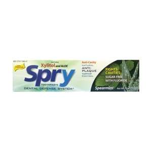 Spry Toothpaste (Spearmint w/ Flouride)   4 oz   Tube