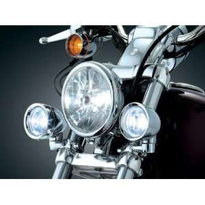  CLAMP ON 3 DRIVING LIGHTS FOR 49MM FORKS 5014 FOR HARLEY 