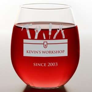  Tool Box Stemless Red Wine Glass: Kitchen & Dining