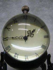 Work CHINESE OLD BRASS GLASS pocket watch BALL clock  