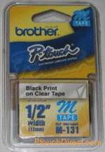 Brother M131 P Touch Label Tape, NEW M K131 Ptouch  