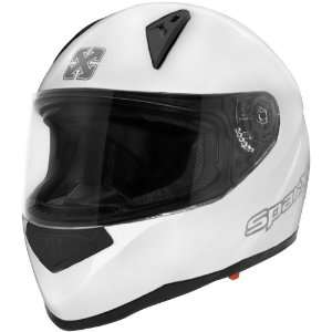  Sparx Tracker Stiletto White Full Face Helmet   Size 