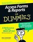 Access Forms & Reports For Dummies, Brian Underdahl, Acceptable Book