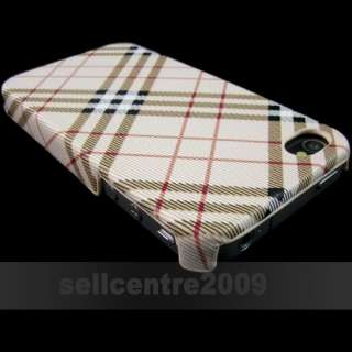 Chic Classic Design Plaid Hard Cover Case Shell Bumper Skin for iphone 