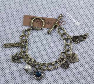 LUCKY BRAND WINGS PEACE SIGN BRACELET FREE SHIPPING  