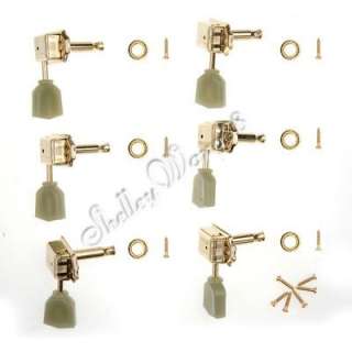 Gold Plated Guitar Deluxe Tuning Pegs LP Style Machine Heads Set 6