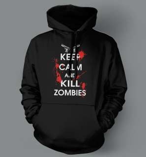   ZOMBIES CARRY ON DIE KID ZOMBIELAND WHITE ROB TEE FUNNY HOODIE  
