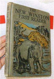 Vintage The New Winston First Reader 1920s K Early primer school Pinky 