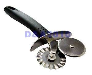 Stainless Steel Pastry Pasta Crimper Cutter Dough Pizza Ravioli 