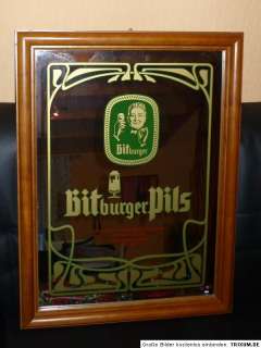 Sie bieten hier auf einen originalen Spiegel der Bitburger Brauerei.