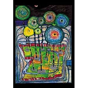 Kunstkarte Friedensreich Hundertwasser Park 11 x 16  