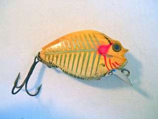 Vintage Antique Wood Fishing Lure Heddon Punkin Seed Sunfish  