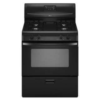 Amana 30 In. Freestanding Gas Range in Black AGR4433XDB at The Home 