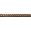 In. x 6 In. Copper Half Round Rope Metal Molding Wall Tile (0.5 Ln 