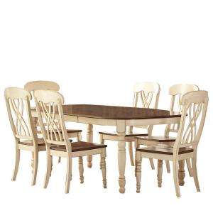   Decorators Collection 78 in. Long Antique White Dining Set 7 Pieces