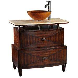 Home Decorators Collection Kyoto 35 in. W Bi level Sink Cabinet with 