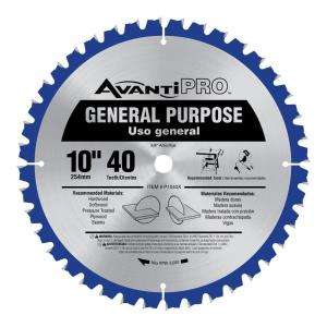 Avanti Pro 10 In. X 40 Tooth General Purpose Circular Saw Blade P1040X 