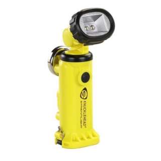 Knucklehead Yellow Flashlight with Charger/Holder and 120 Volt AC and 