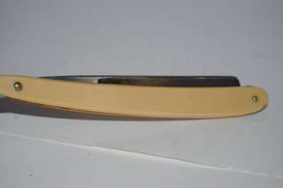 Vintage 1/2 ROYAL GOLD Straight Razor with Celluloid Shades  