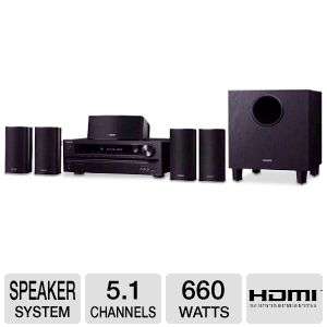   , 660 Watts Total, 8 Subwoofer, HDMI, USB, Black 