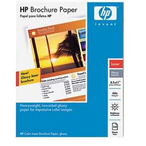 HP   Q6610A   8.5 x 11 inch / 250 Sheets / Color Laser Glossy Brochure 