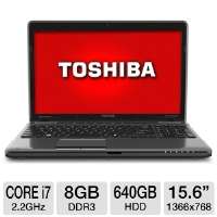 Toshiba 15.6 Core i7 640GB HDD Notebook 2nd generation Intel Core i7 