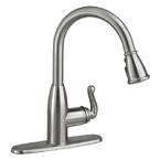 Symphony Single Handle Pull Down Sprayer Kitchen Faucet in Stainless 