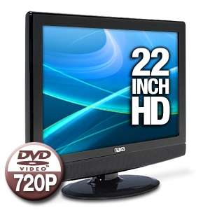 Naxa NX563 22 Widescreen LCD HDTV with Integrated DVD Player   720p 