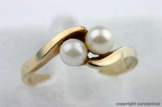 Perlenring in Gold Ring mit Perlen  